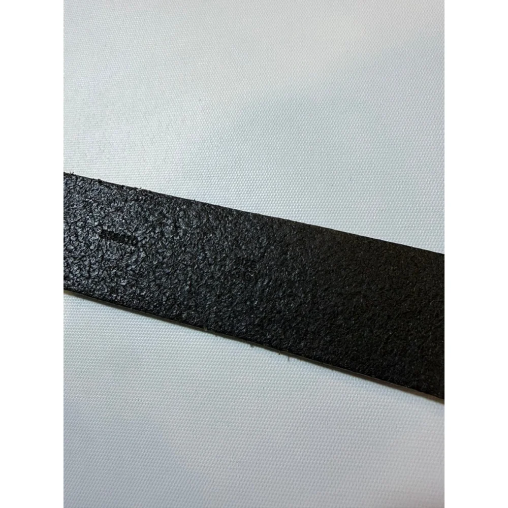 Banana Republic Black Leather Belt Silver Buckle Classic 36